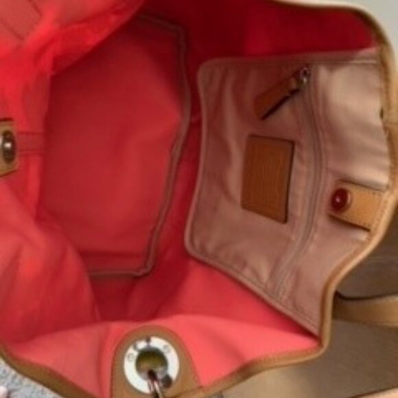 Coach Floral Canvas Tote VVGUC - Picture 4 of 6